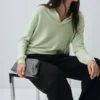Pull à col roulé 100 % laine
