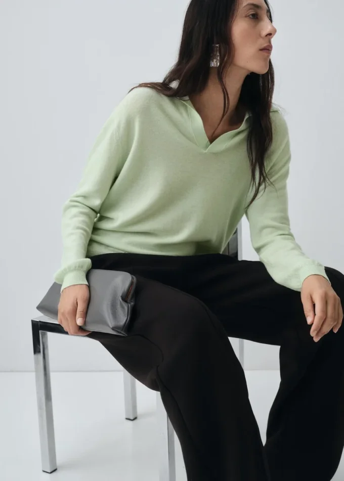 Pull à col roulé 100 % laine