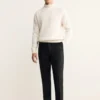 Pull à col roulé 100 % laine