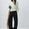 Pull à col roulé 100 % laine