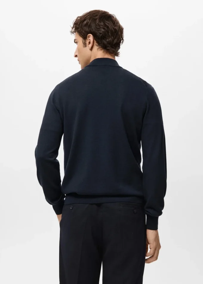 Pull à col roulé 100 % laine