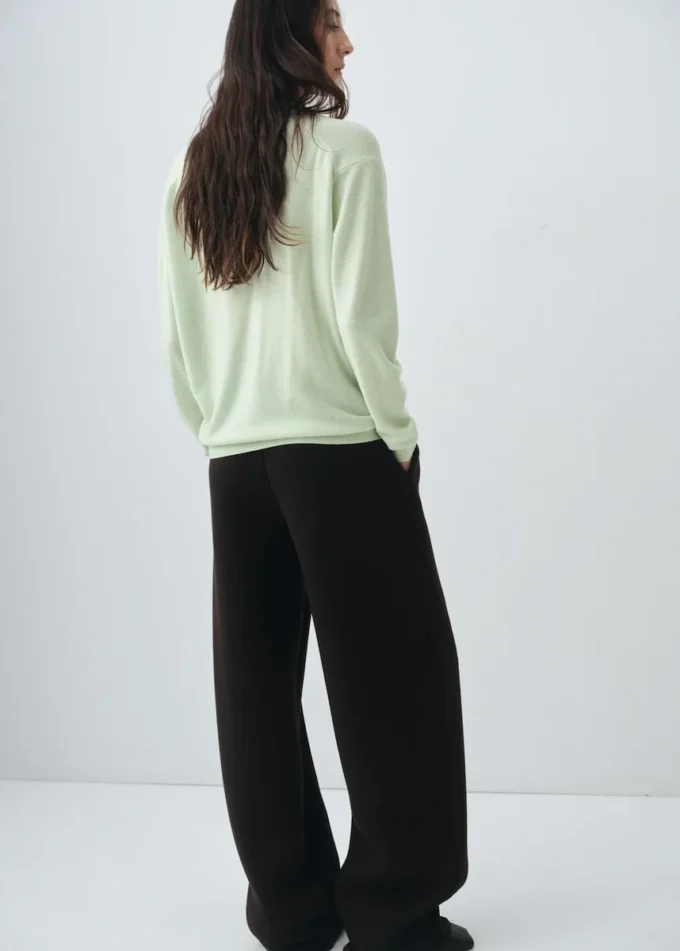 Pull à col roulé 100 % laine