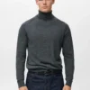 Pull à col roulé 100 % laine mérinos Pull à col roulé 100 % laine mérinos
