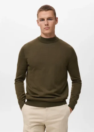 Pull à col roulé 100 % laine mérinos Pull à col roulé 100 % laine mérinos