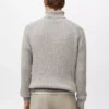 Pull à col roulé en laine mélangée