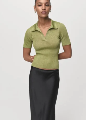Pull à col roulé en lurex