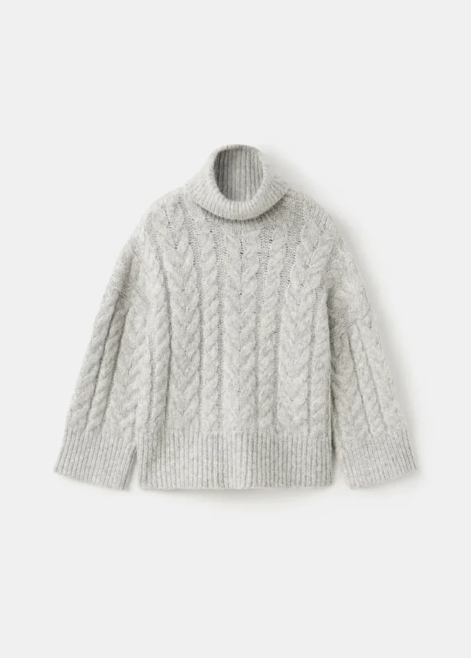 Pull à col roulé en lurex Pull à col roulé en lurex