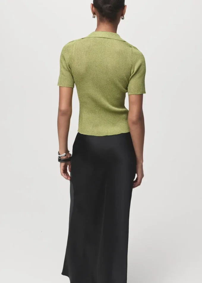 Pull à col roulé en lurex