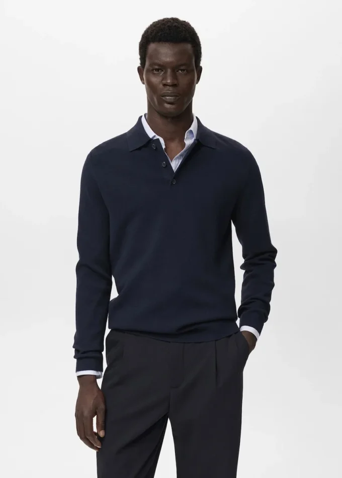 Pull à col roulé en maille