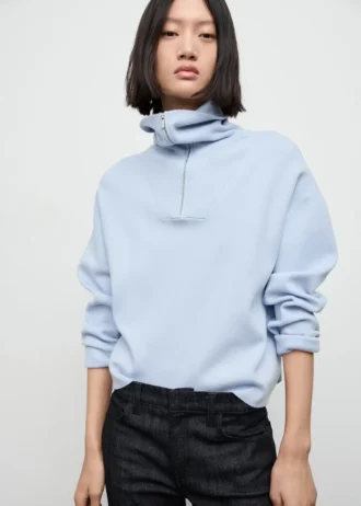 Pull à col roulé et fermeture éclair