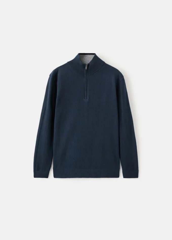 Pull à col zippé
