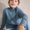 Pull à col zippé