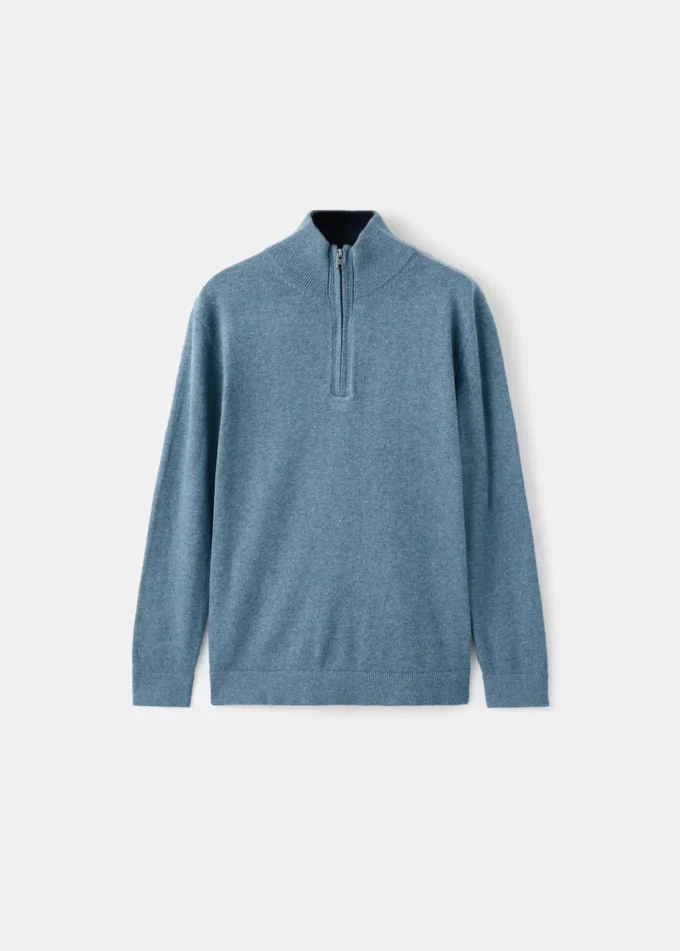 Pull à col zippé