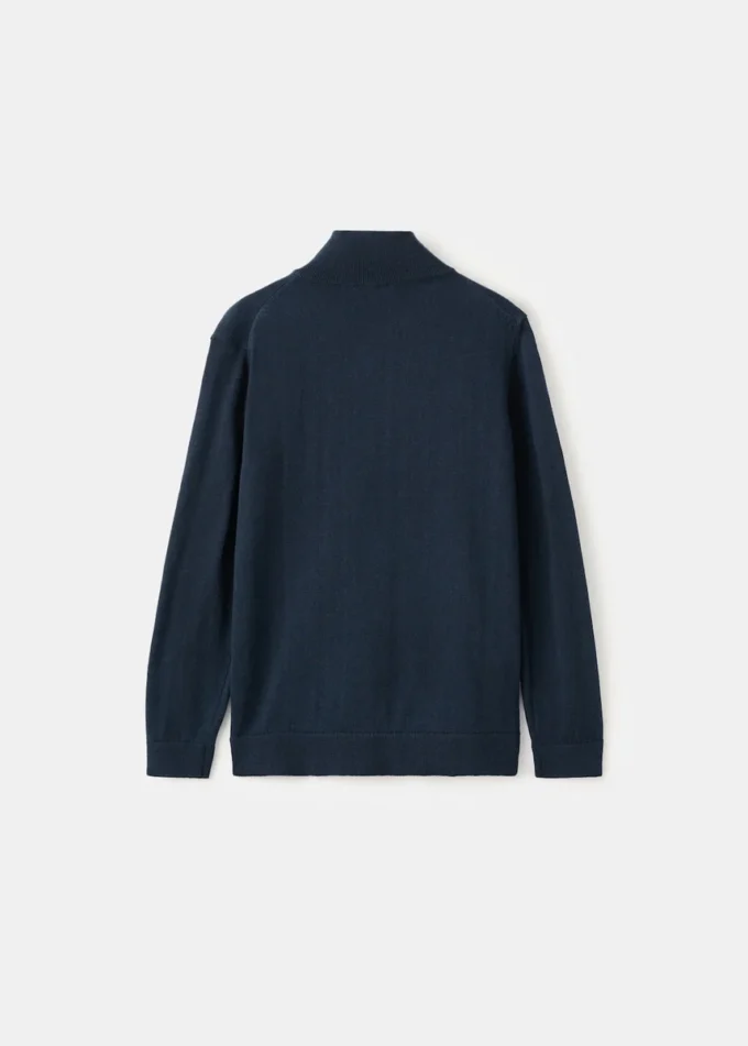 Pull à col zippé