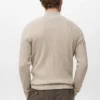 Pull côtelé avec col zippé Pull côtelé avec col zippé