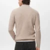 Pull côtelé avec col zippé Pull côtelé avec col zippé
