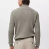 Pull côtelé avec col zippé Pull côtelé avec col zippé