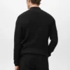 Pull côtelé avec col zippé Pull côtelé avec col zippé