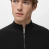 Pull côtelé avec col zippé Pull côtelé avec col zippé