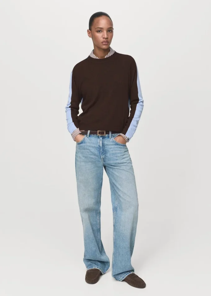Pull à design combiné