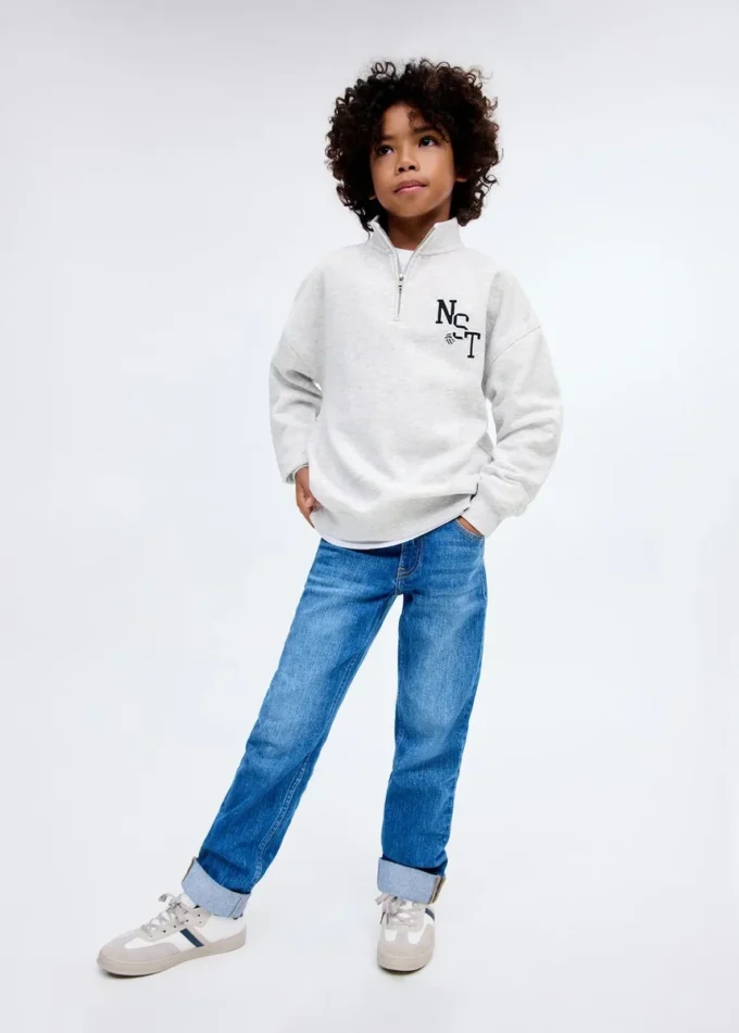 Pull en coton à col Perkins Pull en coton à col Perkins
