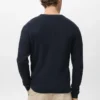 Pull en coton à fines côtes