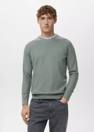 Pull en coton microstructuré