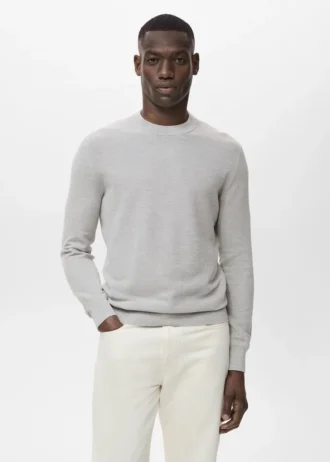 Pull en coton microstructuré