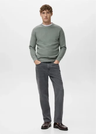 Pull en coton microstructuré