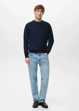 Pull en coton microstructuré
