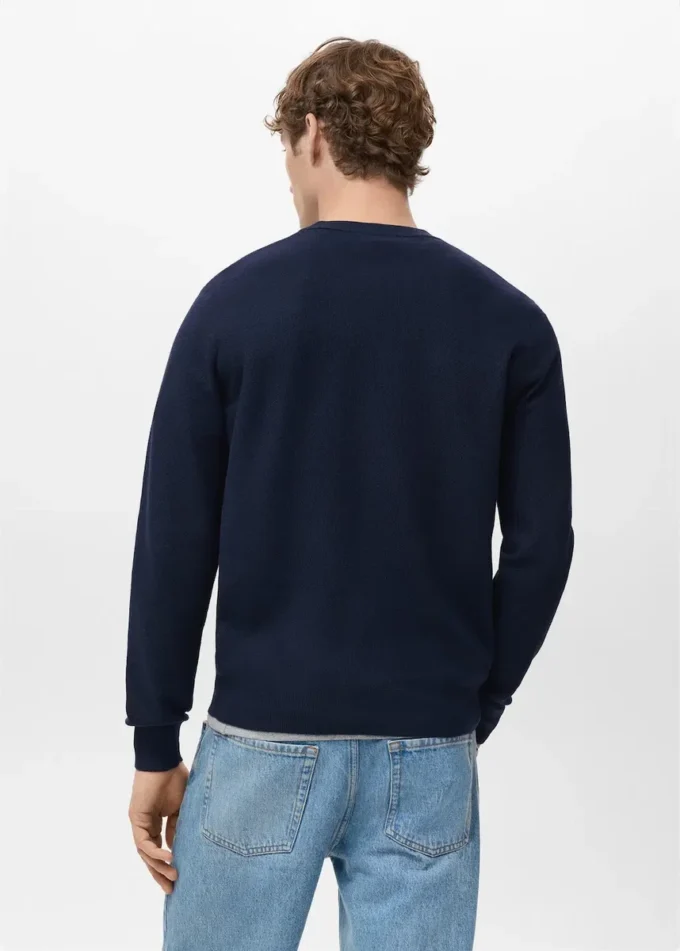 Pull en coton microstructuré Pull en coton microstructuré