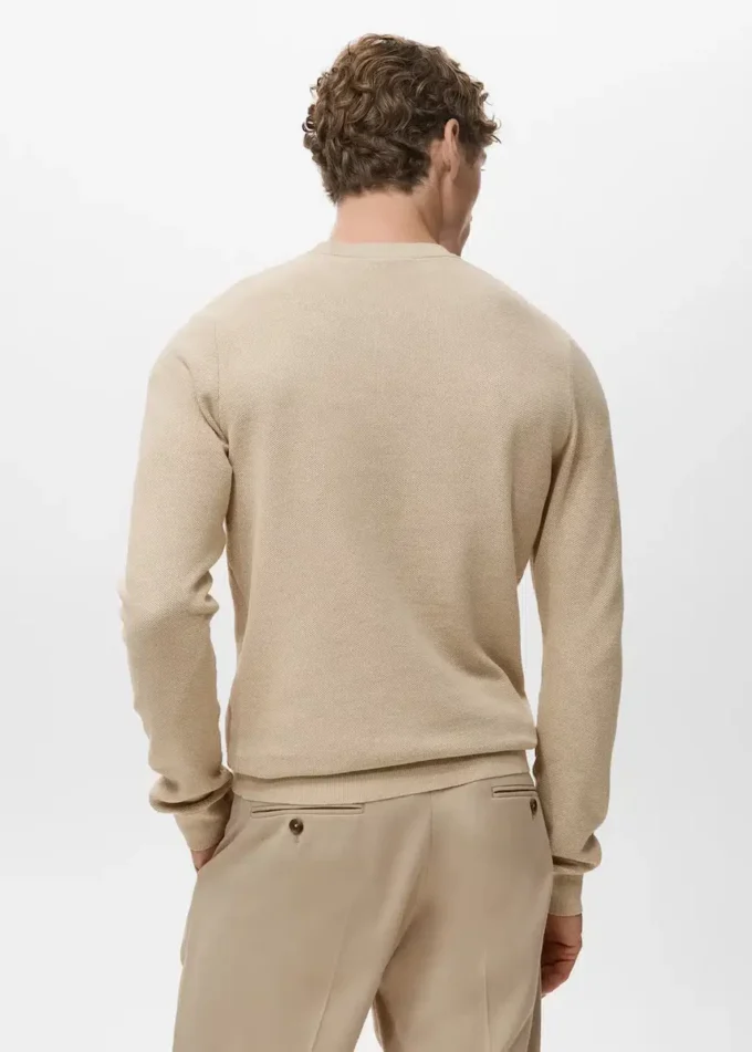 Pull en coton microstructuré Pull en coton microstructuré
