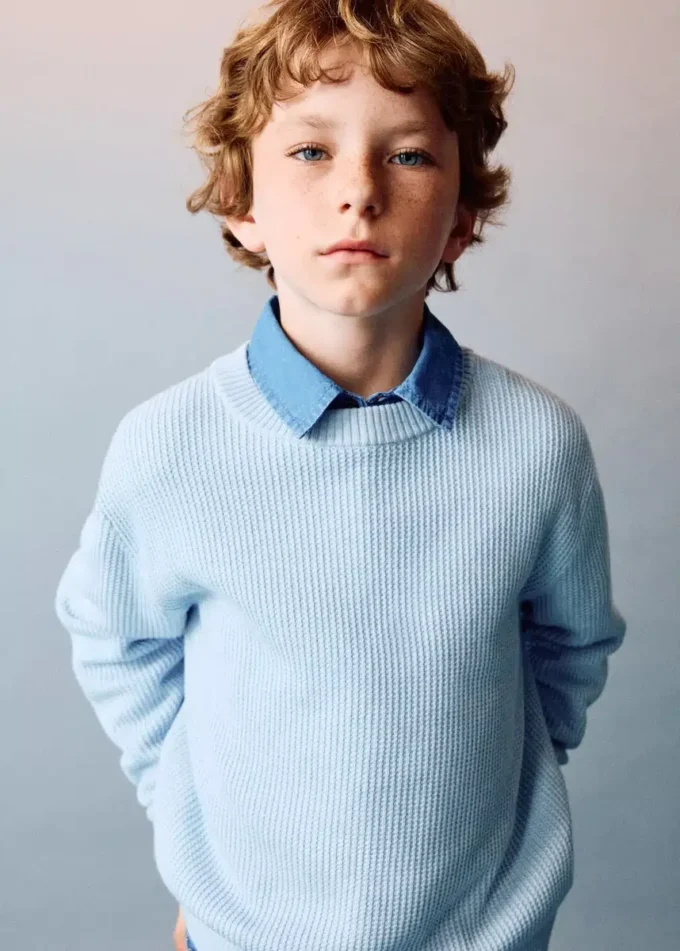 Pull en coton tricoté Pull en coton tricoté