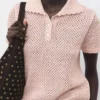 Pull en crochet lurex