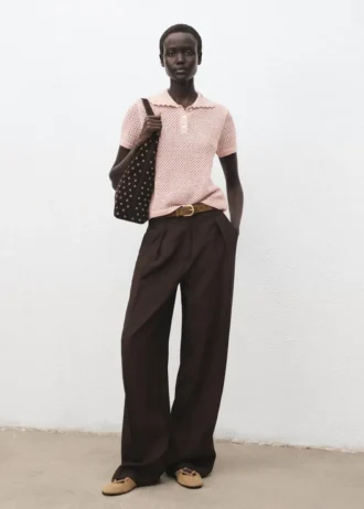 Pull en crochet lurex