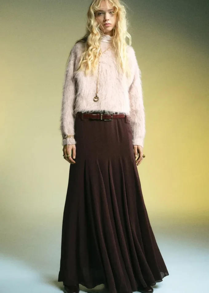 Pull en fausse fourrure