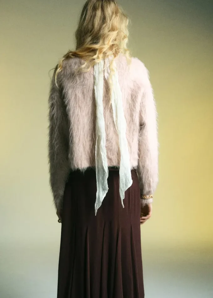 Pull en fausse fourrure