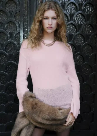 Pull en laine et alpaga mélangés