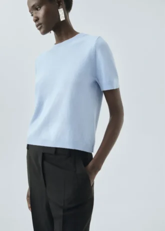 Pull en laine à manches courtes