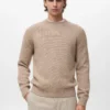 Pull en laine mélangée à mailles fines