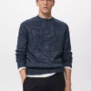 Pull en laine mélangée à mailles fines