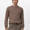 Pull en laine mélangée à mailles fines