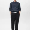 Pull en laine mélangée à mailles fines