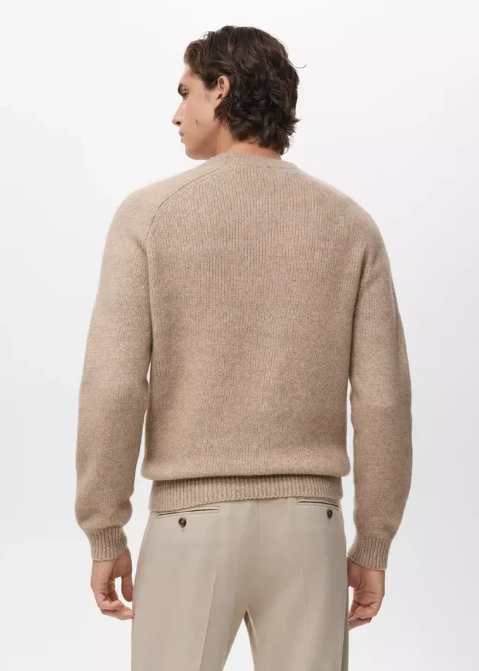Pull en laine mélangée à mailles fines