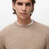 Pull en laine mélangée à mailles fines