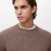 Pull en laine mélangée à mailles fines