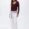 Pull en lurex à col en V