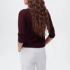 Pull en lurex à col en V