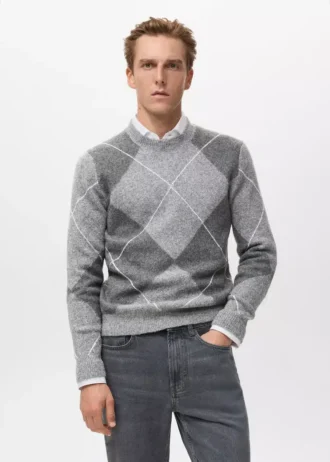 Pull en maille argyle