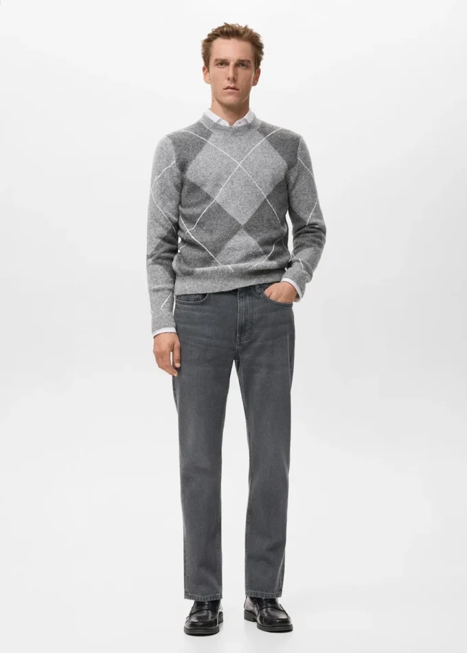 Pull en maille argyle